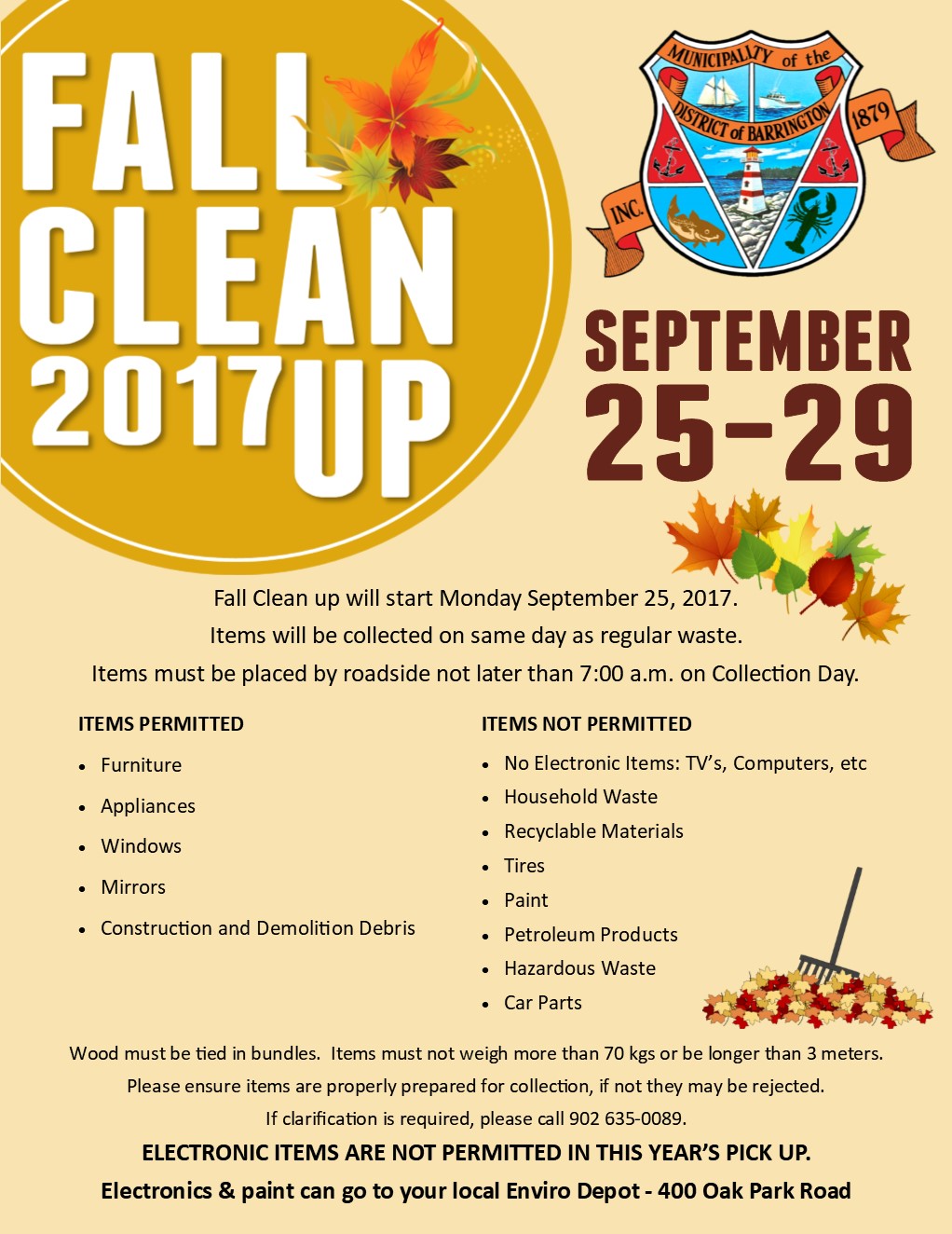 Fall Clean Up Poster 2017